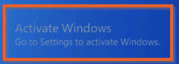 windows license message